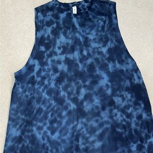 lululemon athletica Navy Tie-Dye Muscle Tee